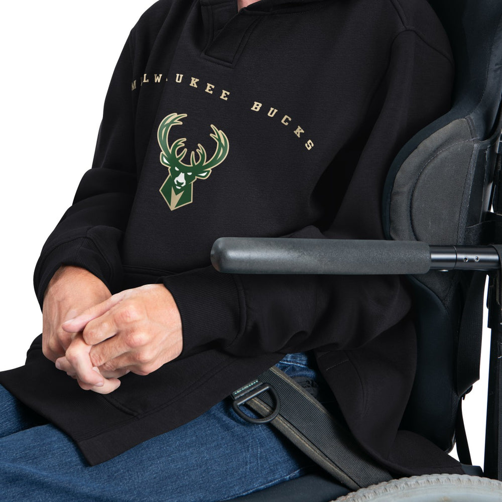 Milwaukee Bucks G-III Sports by Carl Banks Adaptive Team Arc Fleece Hoodie Discount