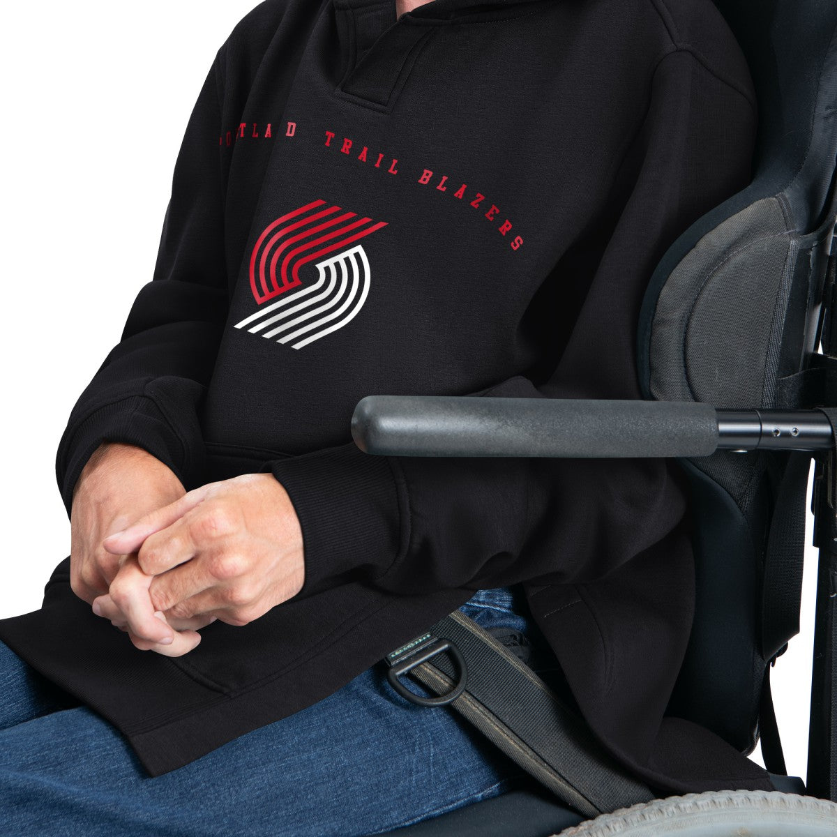Portland Trail Blazers G-III Sports by Carl Banks Adaptive Team Arc Fleece Hoodie Outlet