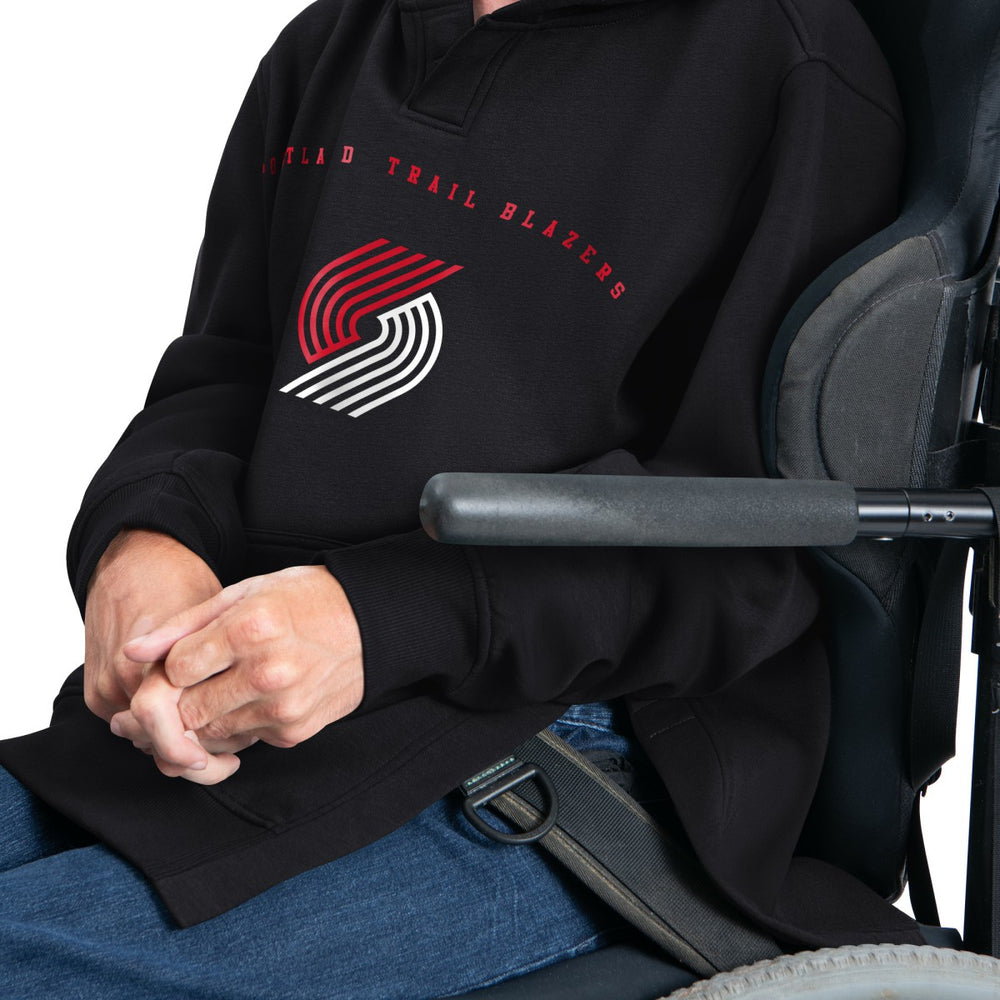 Portland Trail Blazers G-III Sports by Carl Banks Adaptive Team Arc Fleece Hoodie Outlet