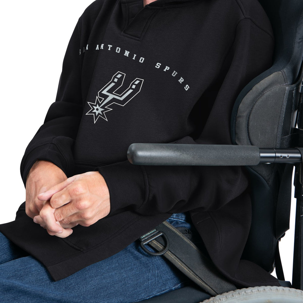 San Antonio Spurs G-III Sports by Carl Banks Adaptive Team Arc Fleece Hoodie On Sale