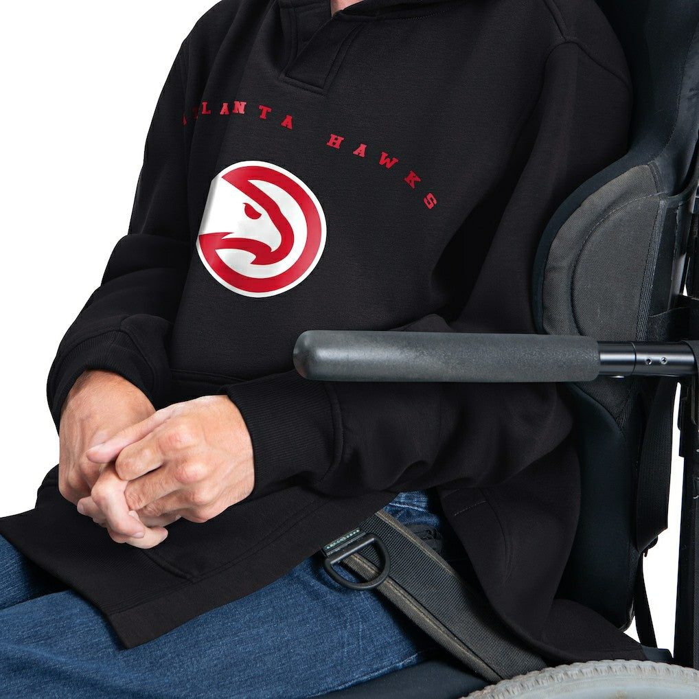 Atlanta Hawks G-III Sports by Carl Banks Adaptive Team Arc Fleece Hoodie New