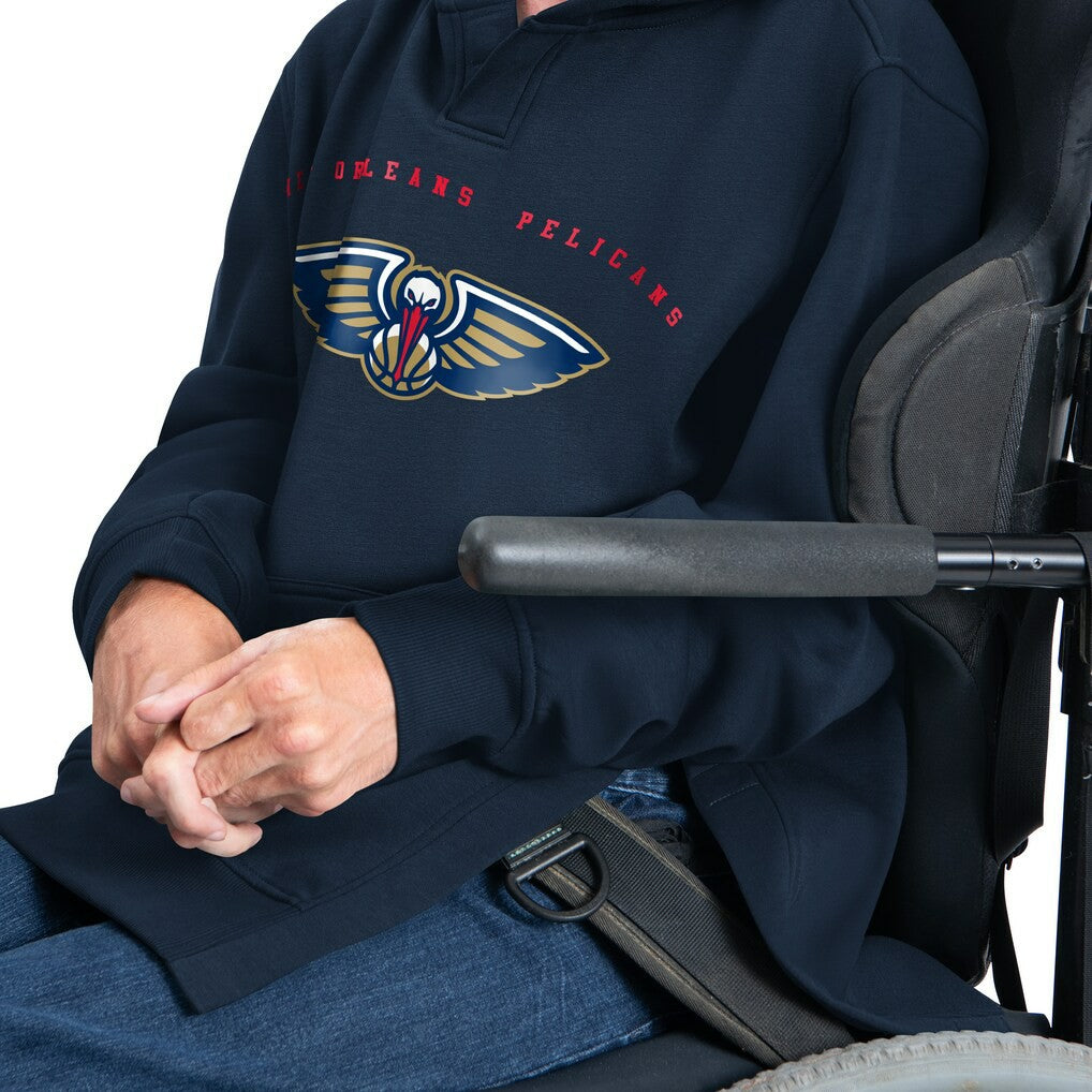 New Orleans Pelicans G-III Sports by Carl Banks Adaptive Team Arc Fleece Hoodie New
