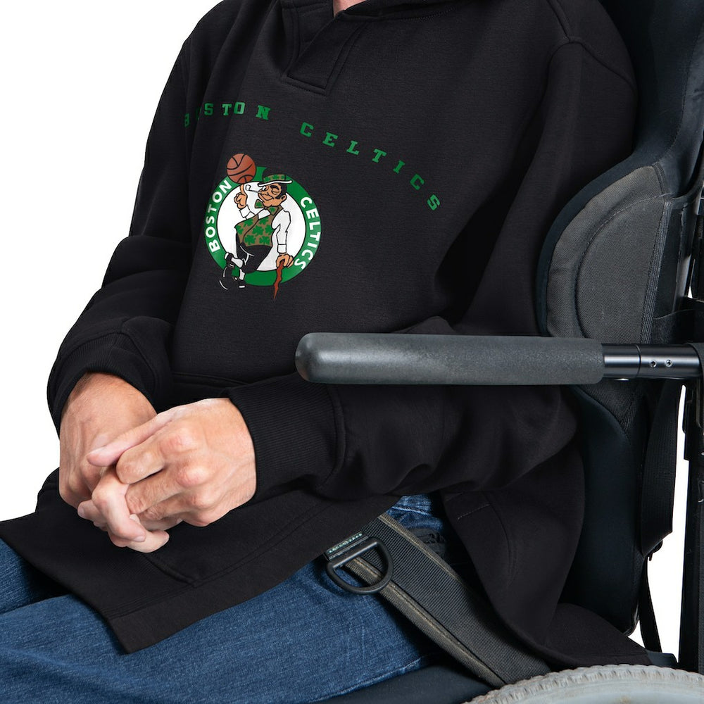 Boston Celtics G-III Sports by Carl Banks Adaptive Team Arc Fleece Hoodie New