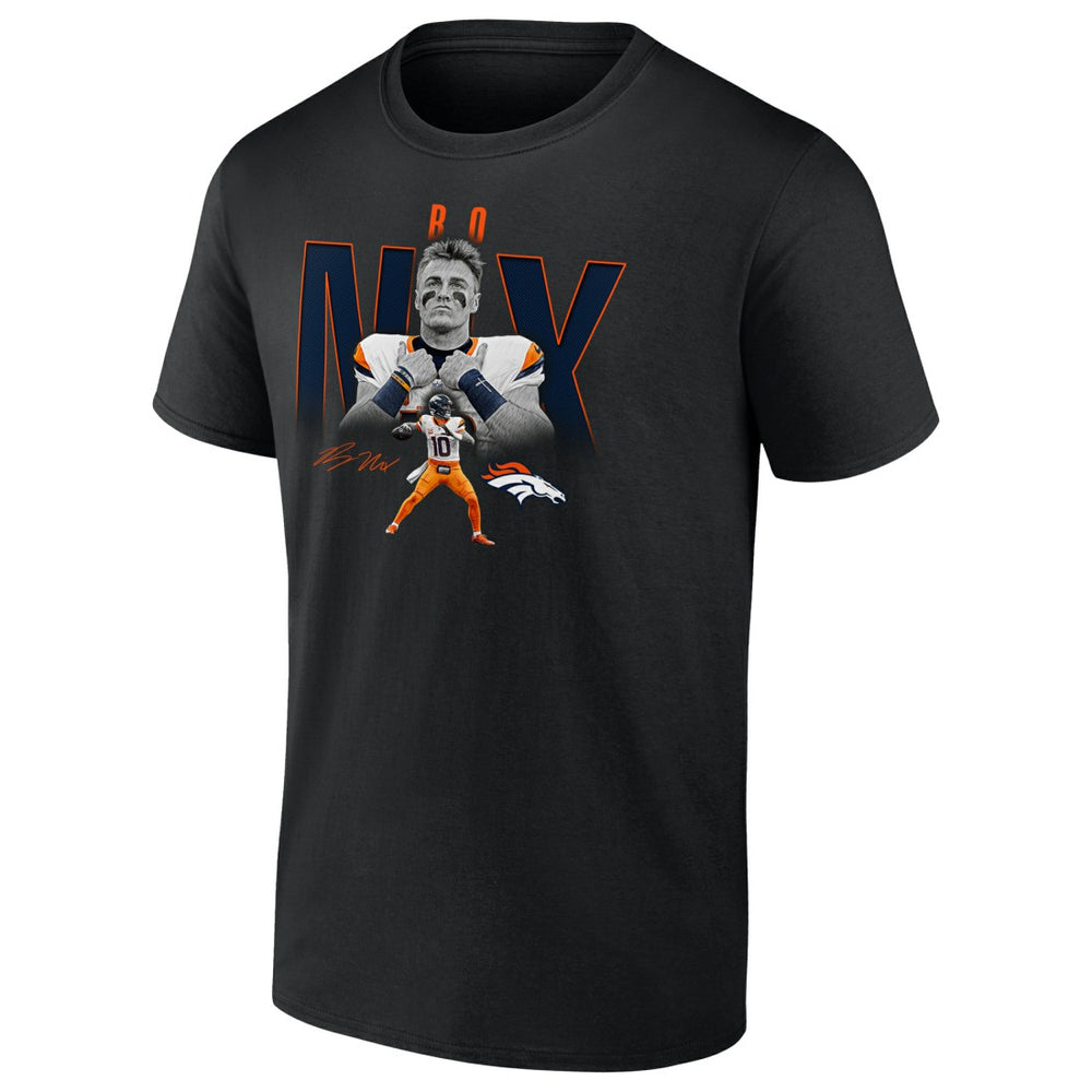 Denver Broncos  Bo Nix  Humble Shadow Player Graphic T-Shirt