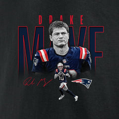 New England Patriots  Drake Maye  Humble Shadow Player Graphic T-Shirt