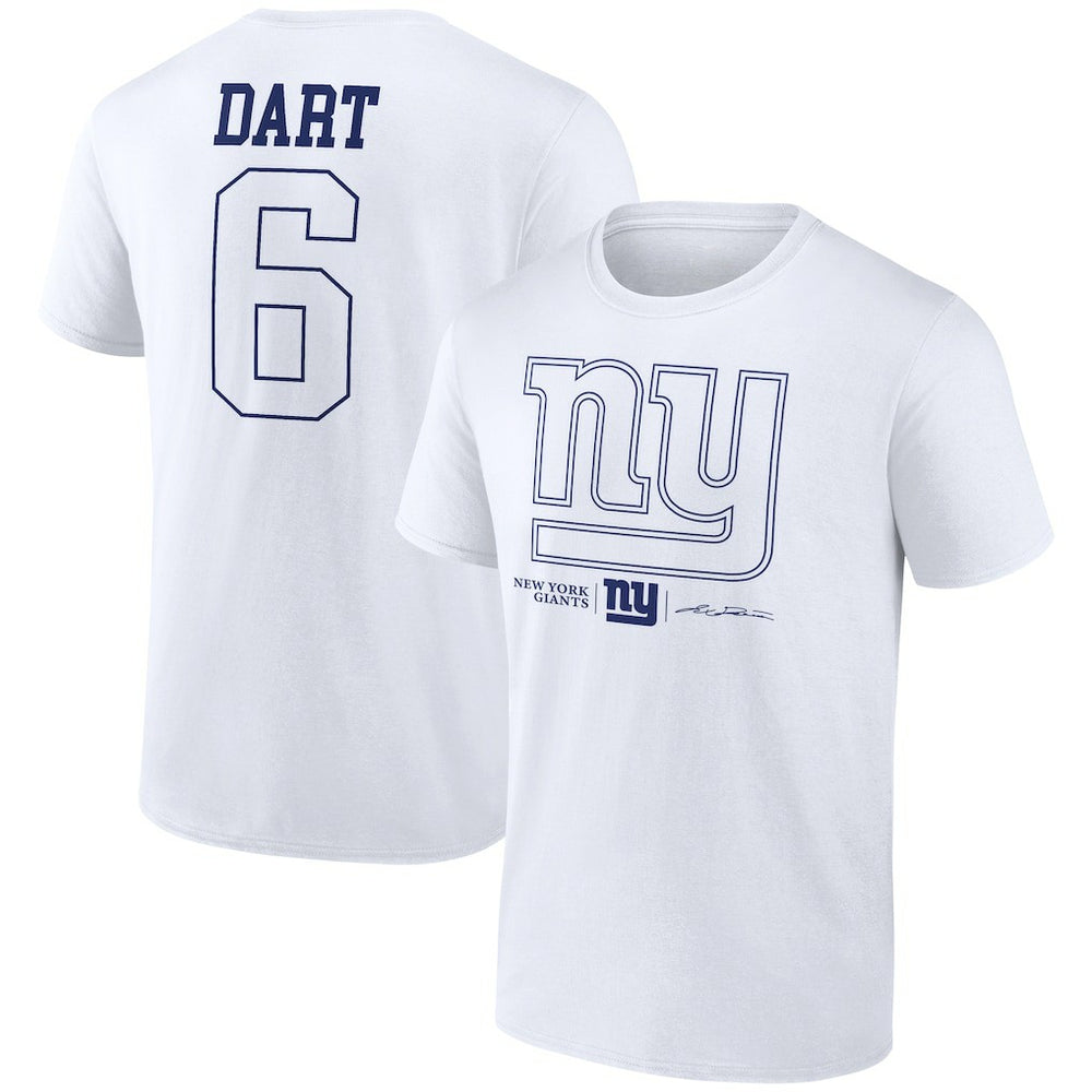 New York Giants  Jaxson Dart  Tonal Name & Number T-Shirt
