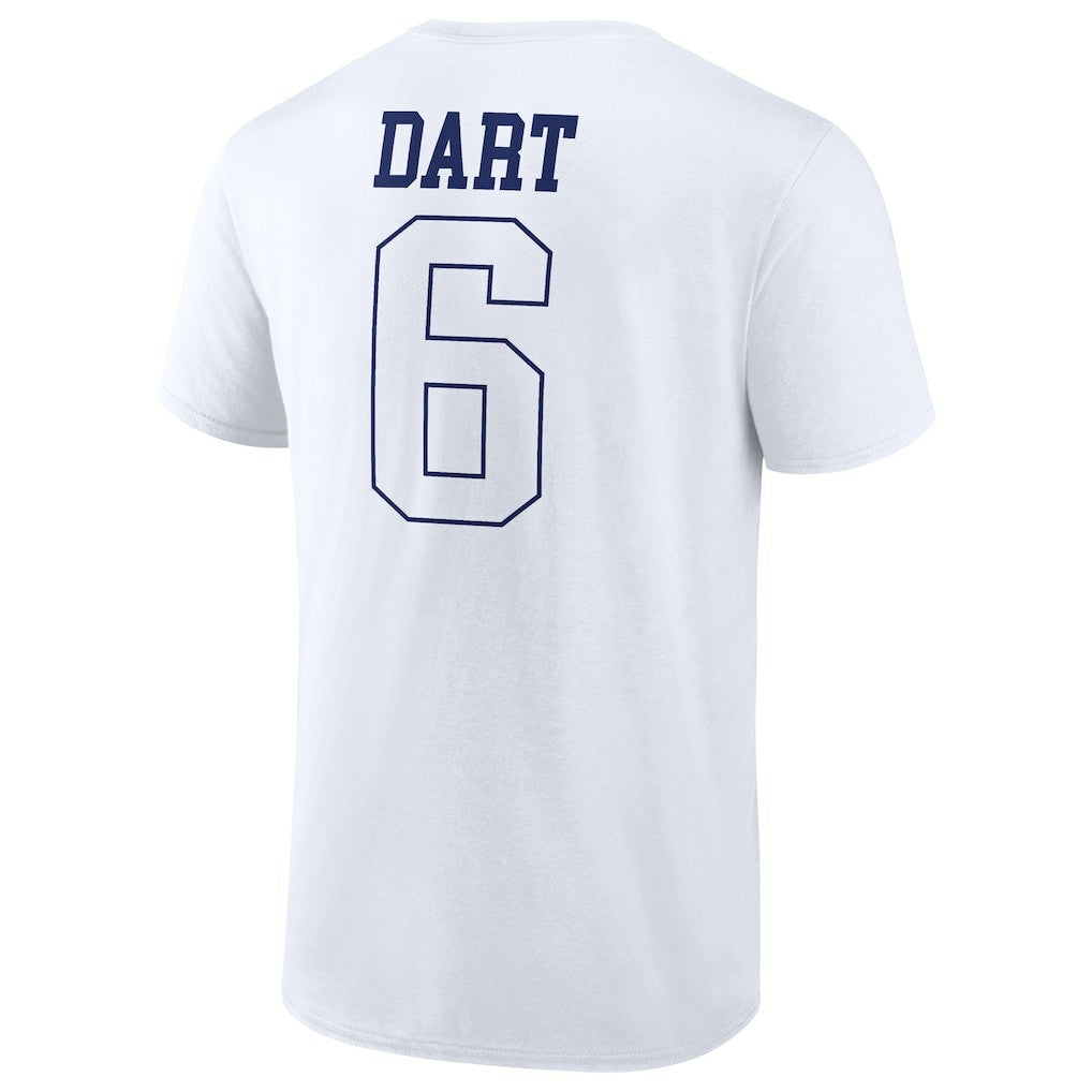 New York Giants  Jaxson Dart  Tonal Name & Number T-Shirt