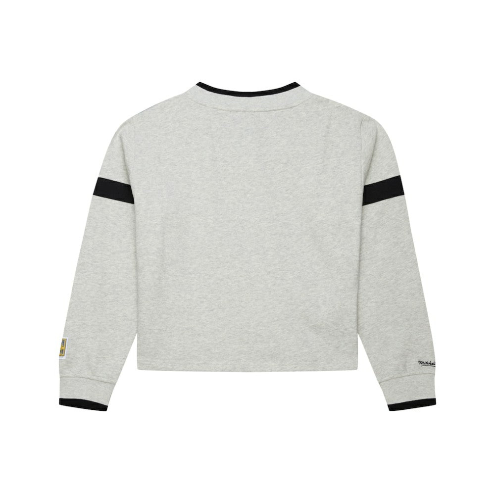 Philadelphia Phillies Mitchell & Ness Women's Cooperstown Collection V-Neck Cropped Toggle Sweatshirt | MLB On Sale