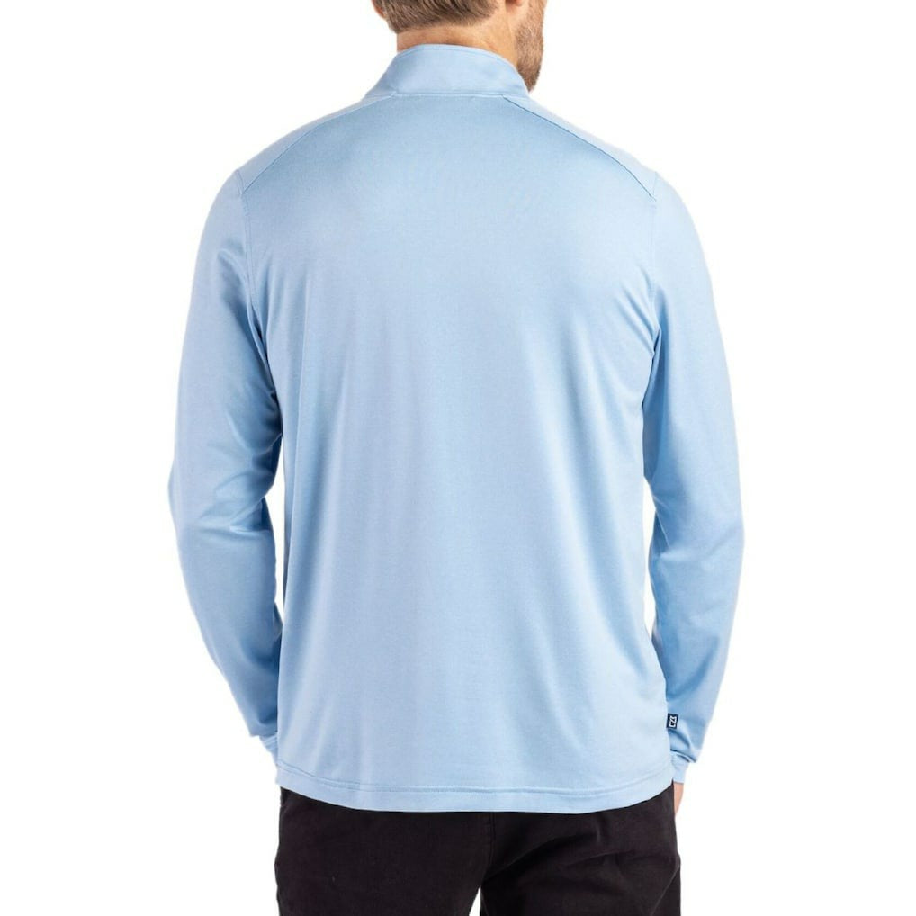 Los Angeles Chargers  Cutter & Buck Coastline Epic Comfort Recycled Quarter-Zip Pullover