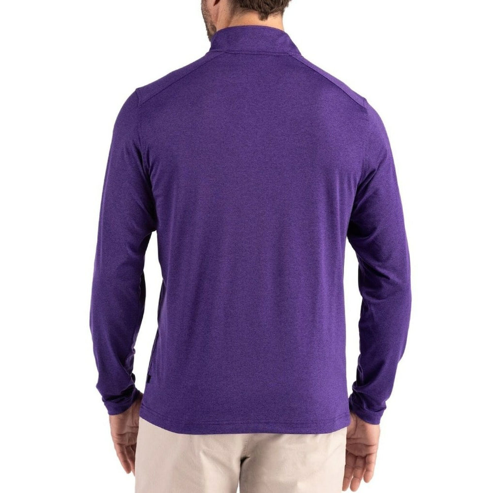 Minnesota Vikings  Cutter & Buck Coastline Epic Comfort Recycled Quarter-Zip Pullover