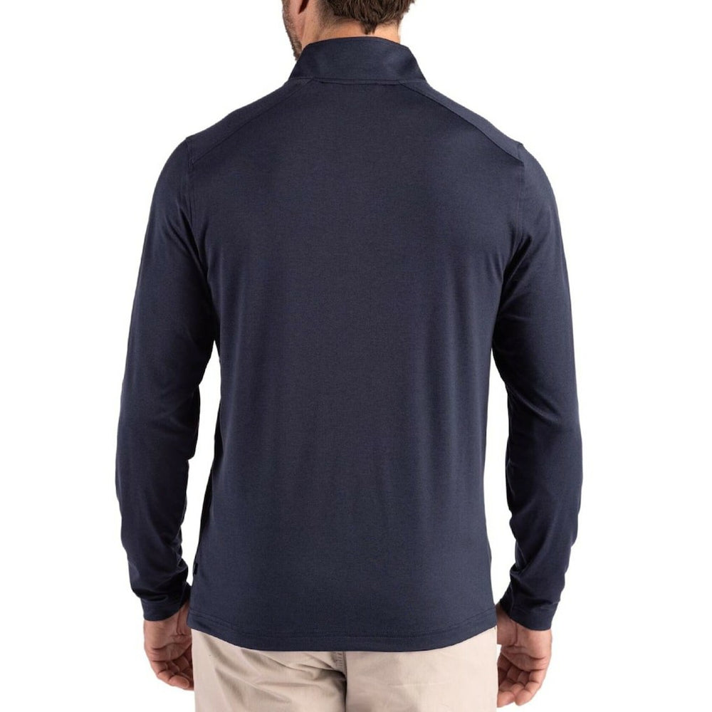 Seattle Seahawks  Cutter & Buck Coastline Epic Comfort Recycled Quarter-Zip Pullover
