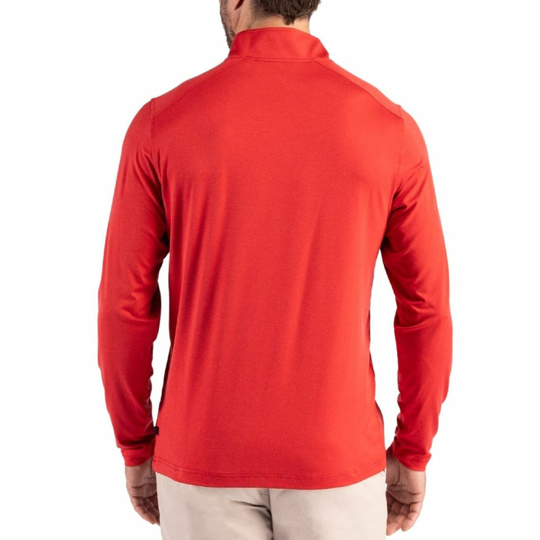 Tampa Bay Buccaneers  Cutter & Buck Coastline Epic Comfort Recycled Quarter-Zip Pullover