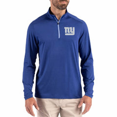 New York Giants  Cutter & Buck Coastline Epic Comfort Recycled Quarter-Zip Pullover