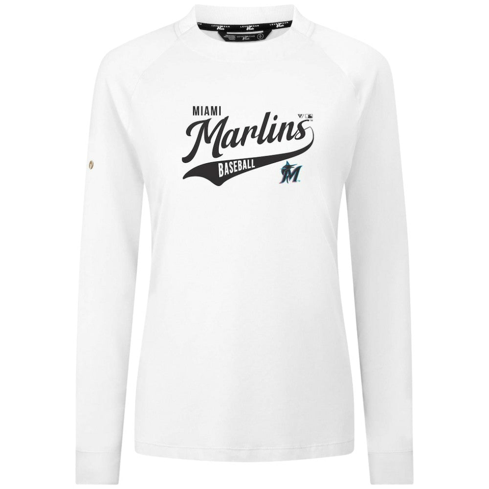 Miami Marlins Levelwear Women's Slender Glide T-Shirt | MLB Outlet