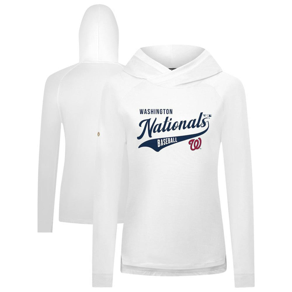 Washington Nationals Levelwear Women's Slender Glide Raglan Hoodie | MLB Shop