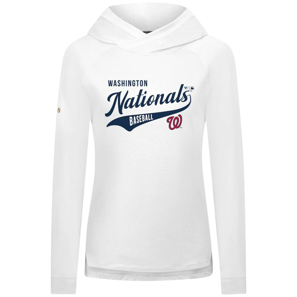 Washington Nationals Levelwear Women's Slender Glide Raglan Hoodie | MLB Shop