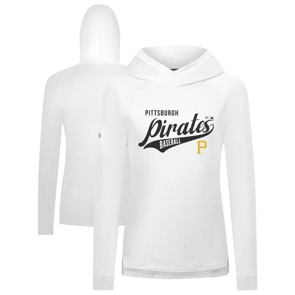 Pittsburgh Pirates Levelwear Women's Slender Glide Raglan Hoodie | MLB For sale