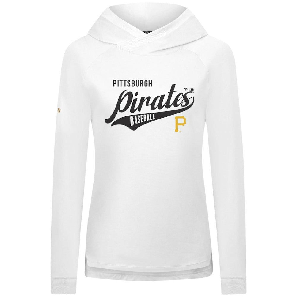 Pittsburgh Pirates Levelwear Women's Slender Glide Raglan Hoodie | MLB For sale