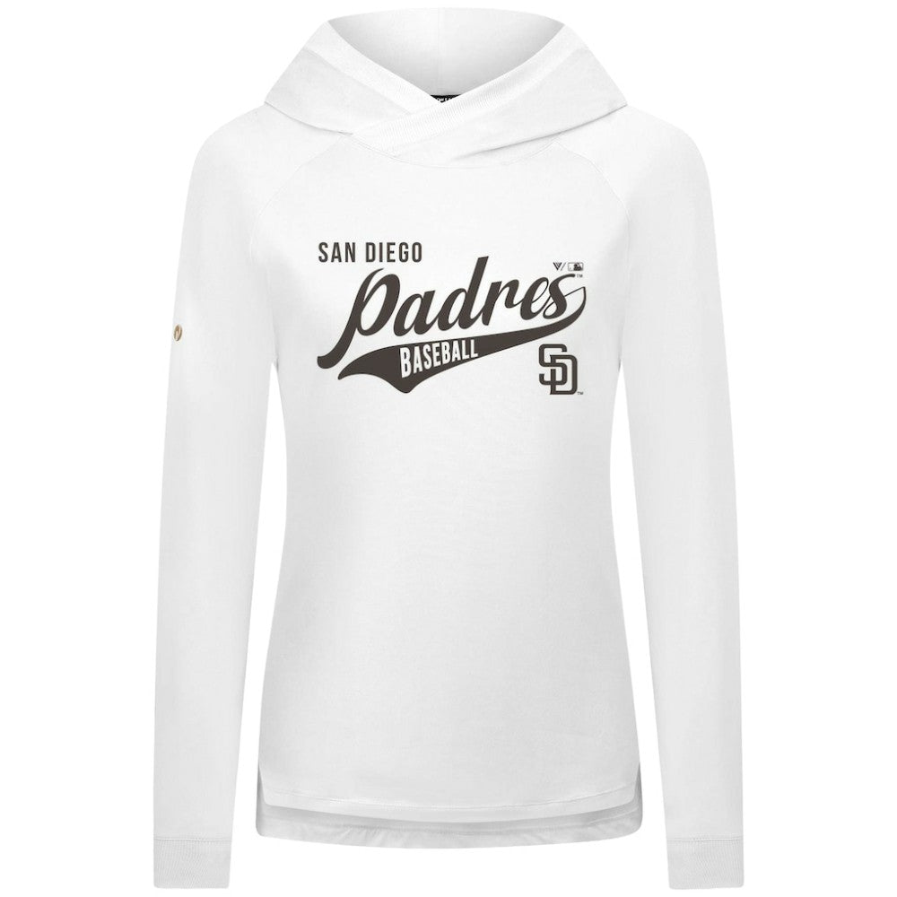 San Diego Padres Levelwear Women's Slender Glide Raglan Hoodie | MLB Outlet