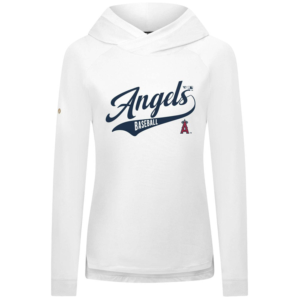 Los Angeles Angels Levelwear Women's Slender Glide Raglan Hoodie | MLB New