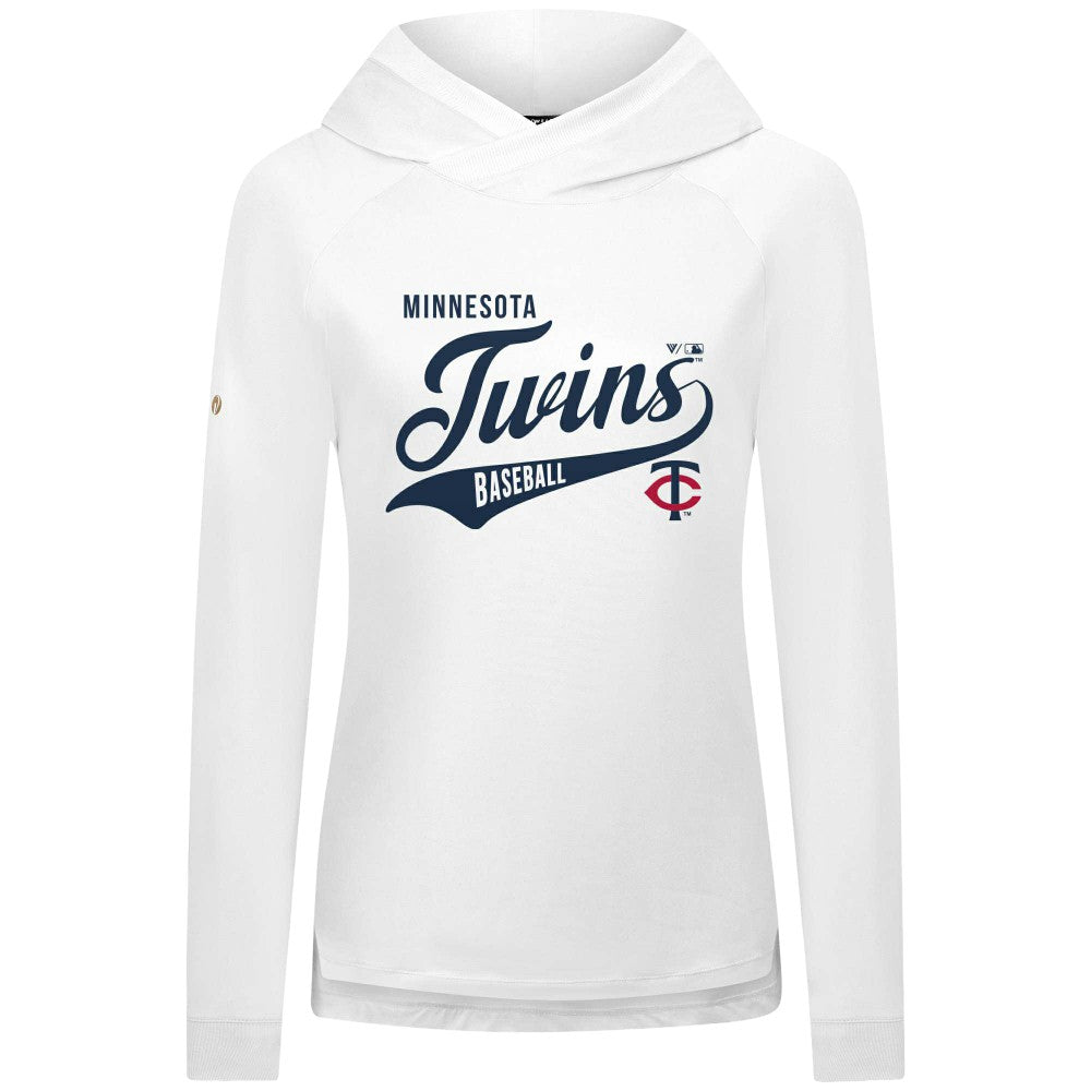 Minnesota Twins Levelwear Women's Slender Glide Raglan Hoodie | MLB US