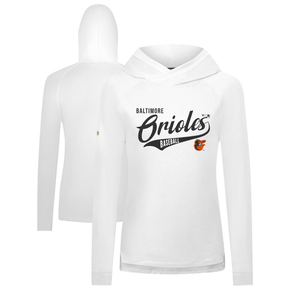 Baltimore Orioles Levelwear Women's Slender Glide Raglan Hoodie | MLB Discount