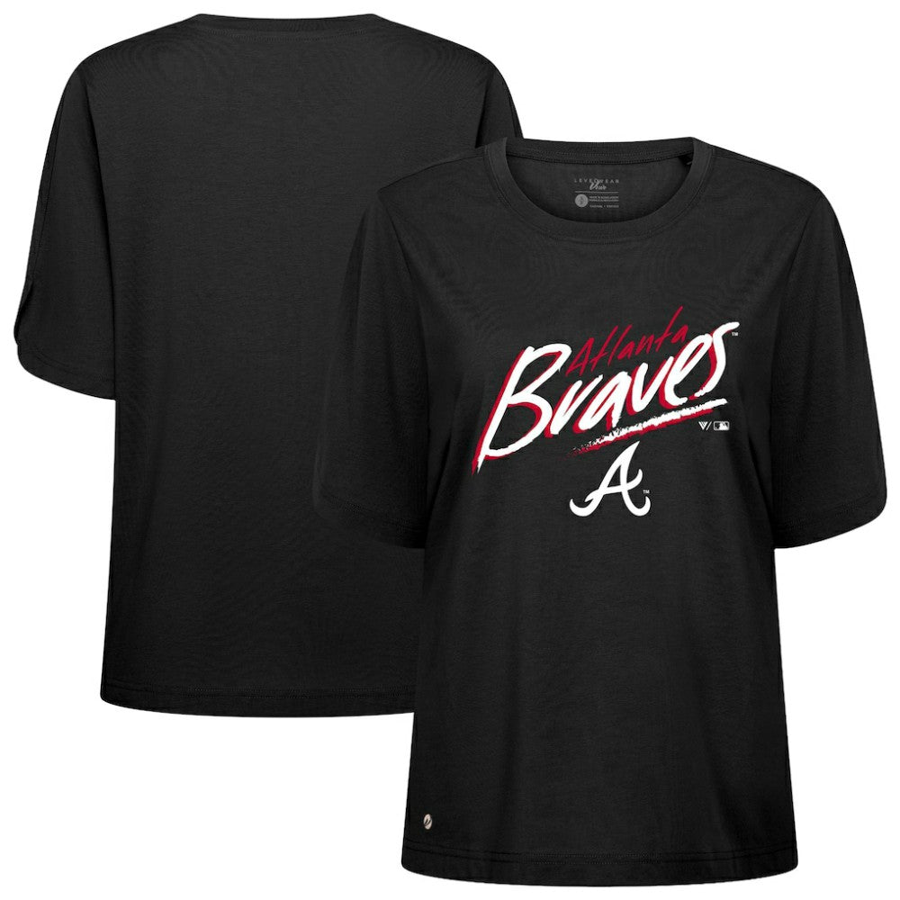 Atlanta Braves Levelwear Women's Bloom Sizzle T-Shirt | MLB Shop