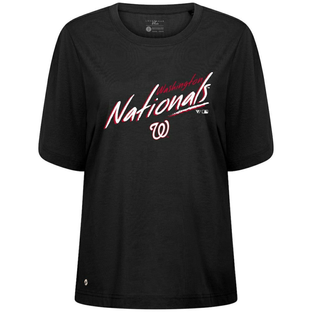 Washington Nationals Levelwear Women's Bloom Sizzle T-Shirt | MLB For sale