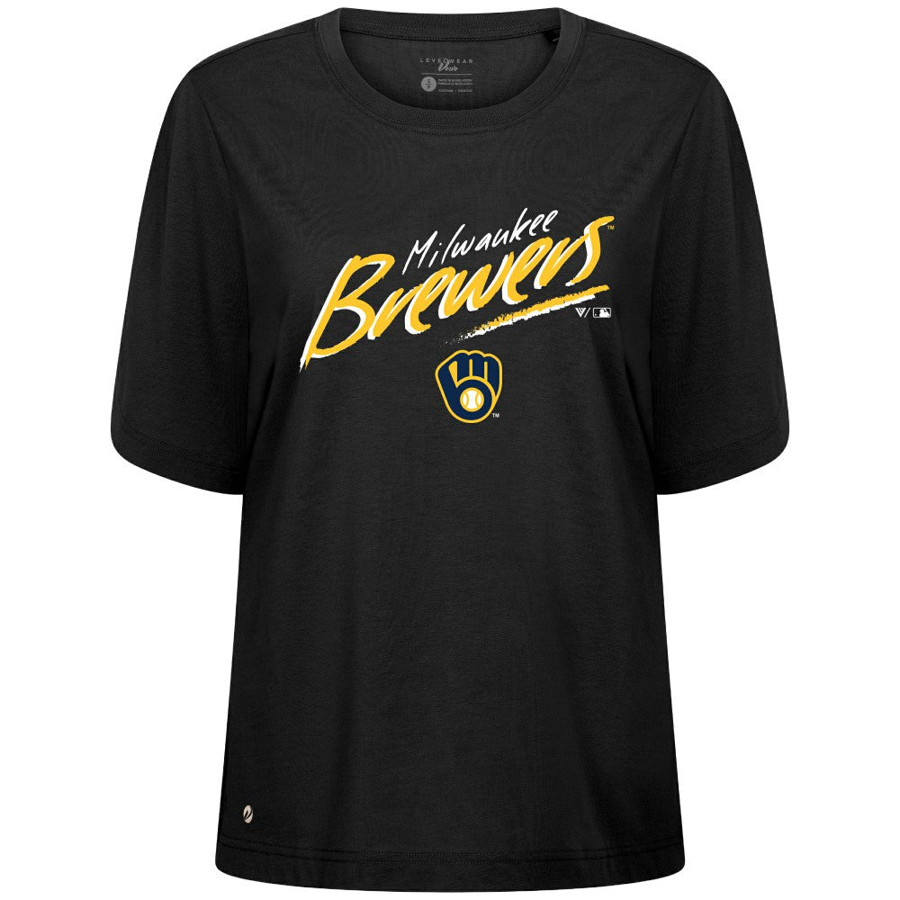 Milwaukee Brewers Levelwear Women's Bloom Sizzle T-Shirt | MLB Near me