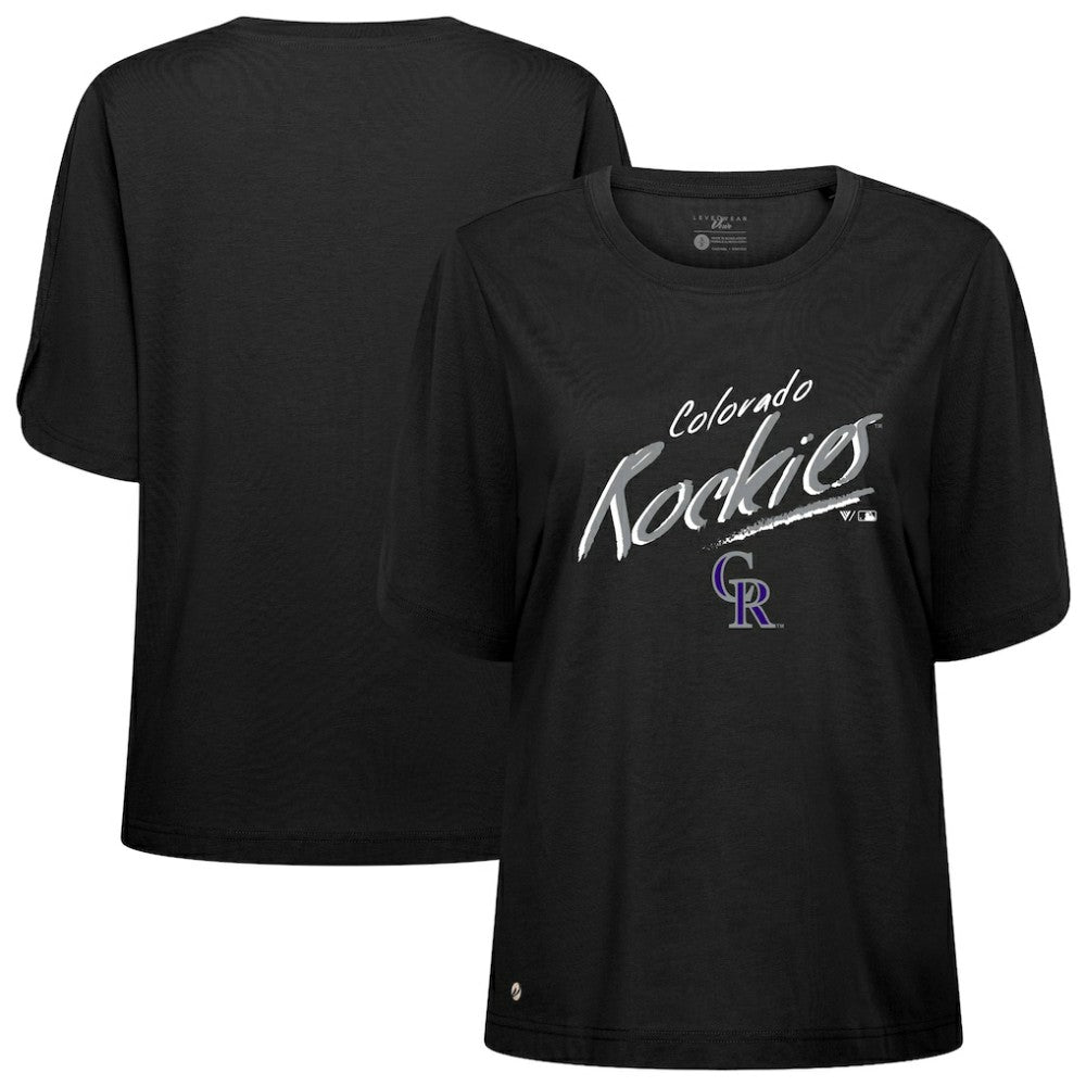 Colorado Rockies Levelwear Women's Bloom Sizzle T-Shirt | MLB On Sale