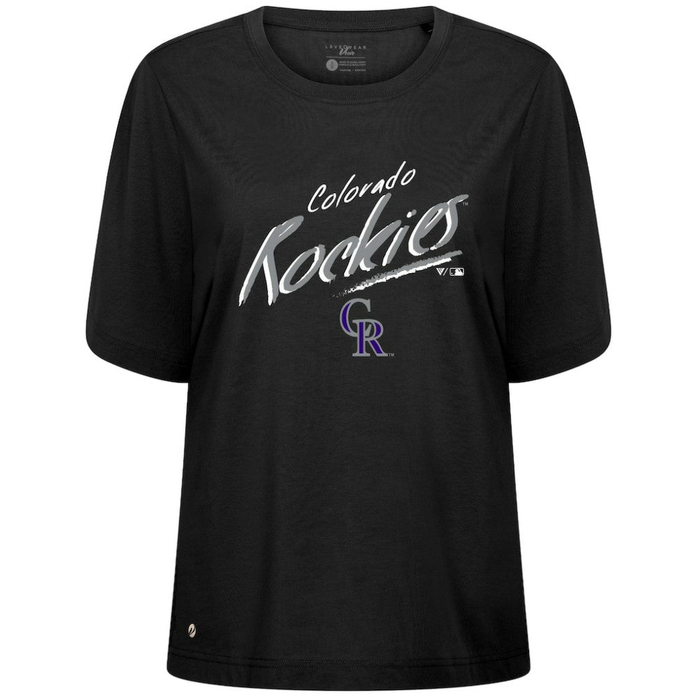 Colorado Rockies Levelwear Women's Bloom Sizzle T-Shirt | MLB On Sale