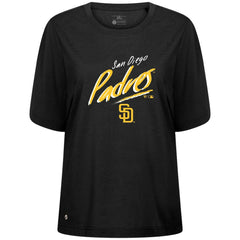 San Diego Padres Levelwear Women's Bloom Sizzle T-Shirt | MLB New