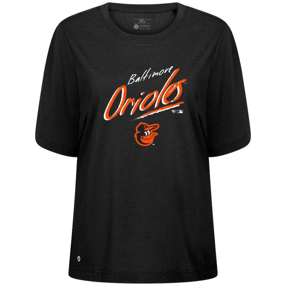 Baltimore Orioles Levelwear Women's Bloom Sizzle T-Shirt | MLB Discount