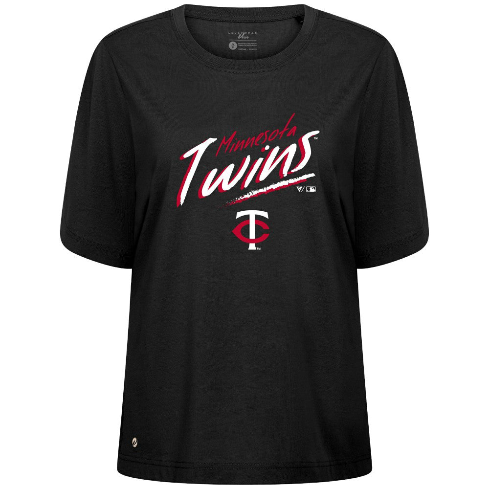 Minnesota Twins Levelwear Women's Bloom Sizzle T-Shirt | MLB Outlet