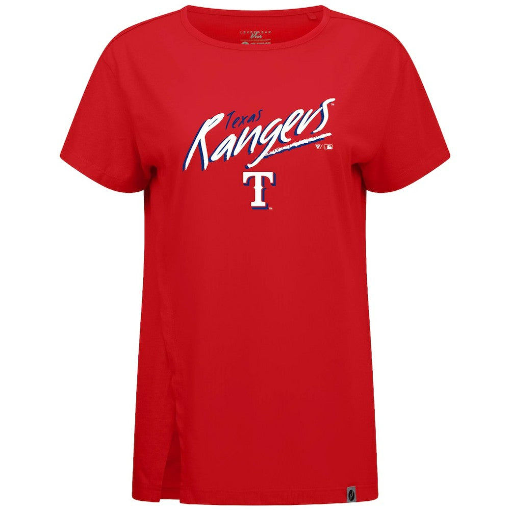 Texas Rangers Levelwear Women's Influx Sizzle T-Shirt | MLB Shop