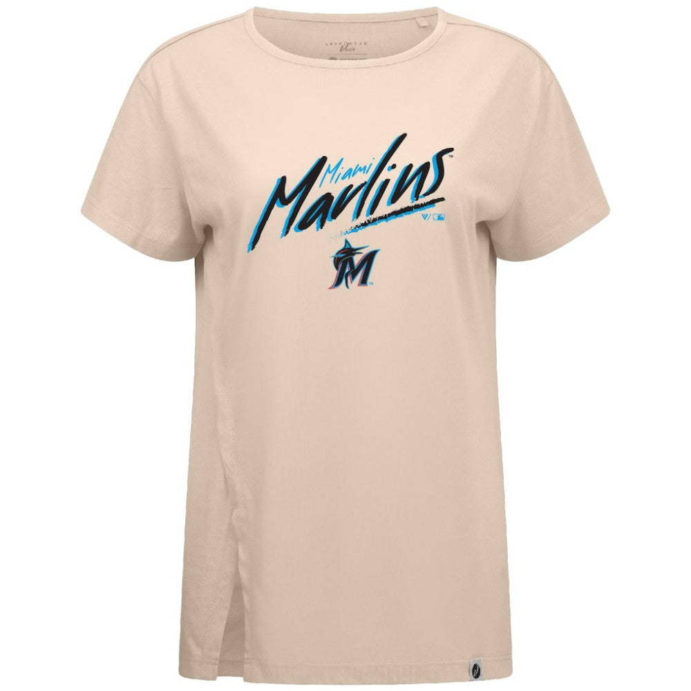 Miami Marlins Levelwear Women's Influx Sizzle T-Shirt | MLB Online