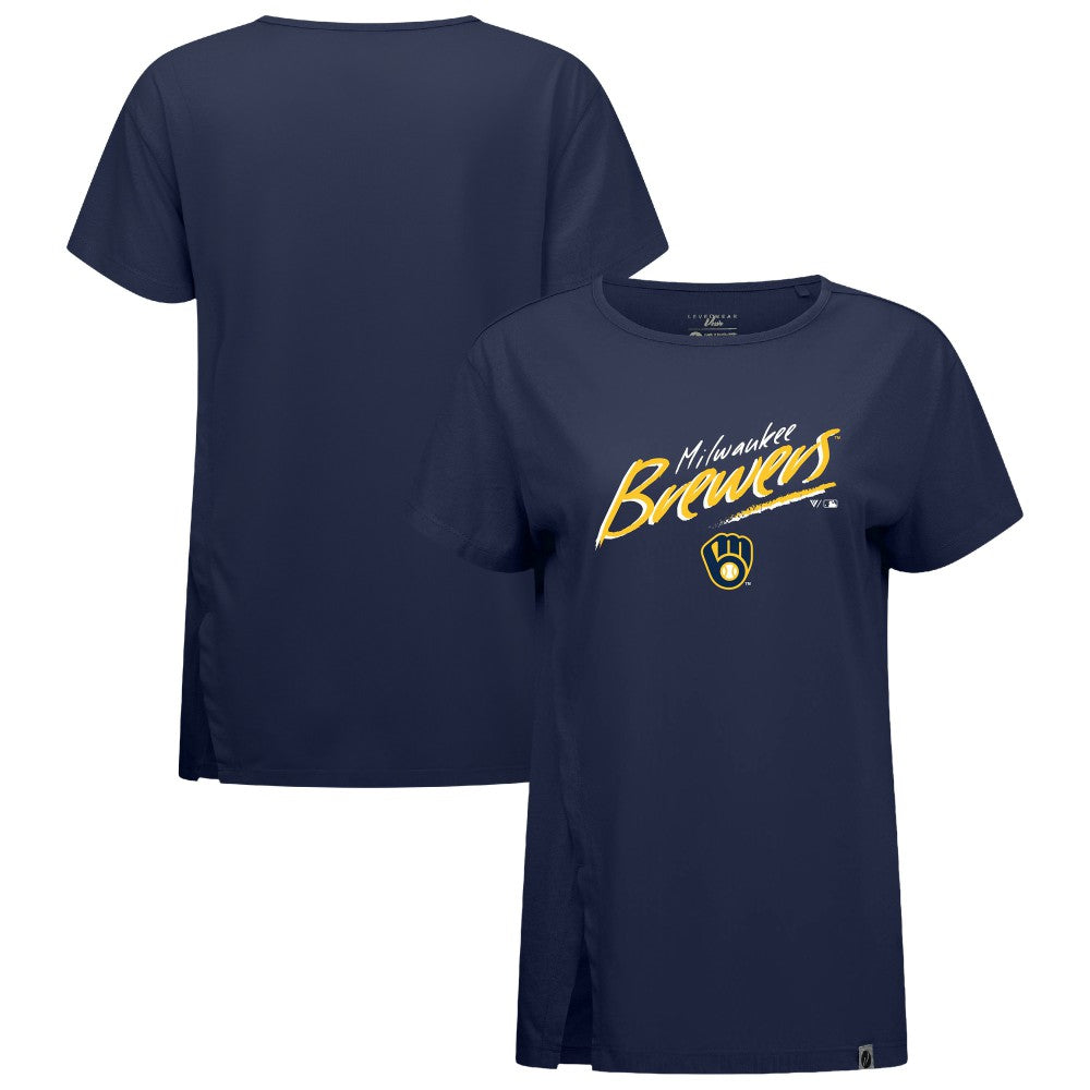 Milwaukee Brewers Levelwear Women's Influx Sizzle T-Shirt | MLB Discount