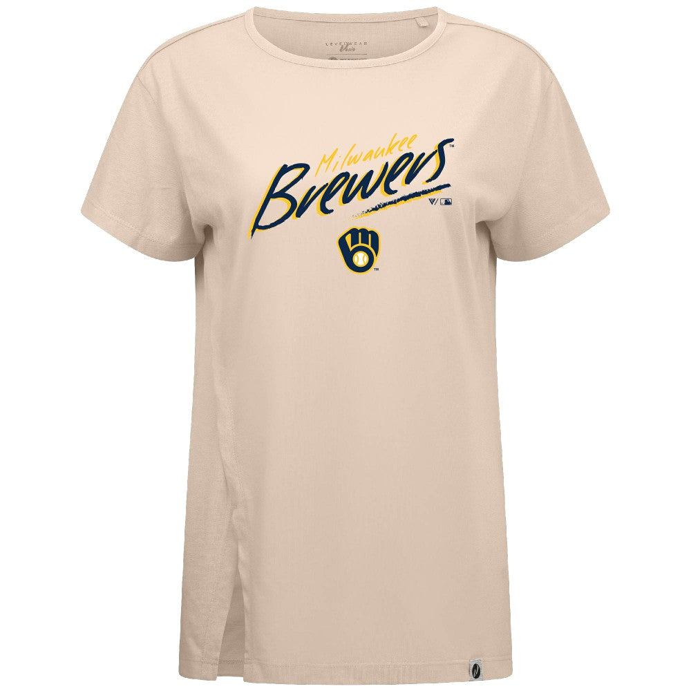 Milwaukee Brewers Levelwear Women's Influx Sizzle T-Shirt | MLB For sale