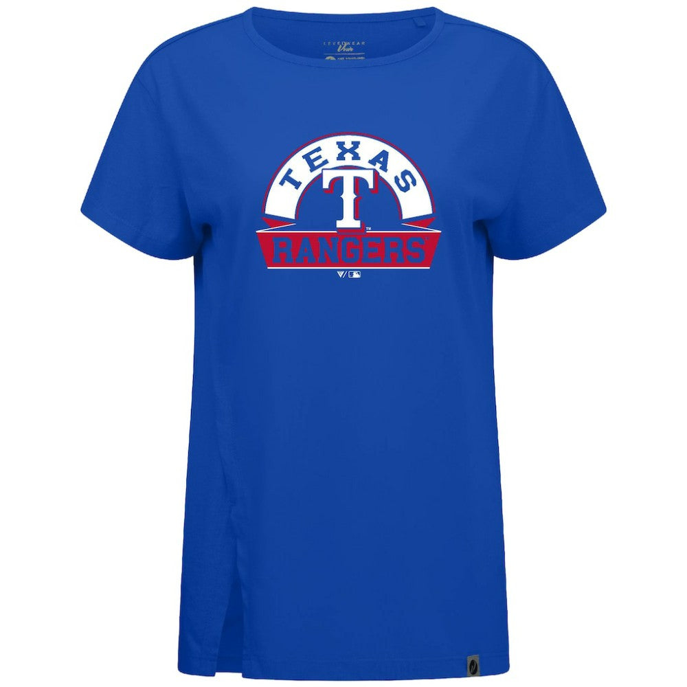 Texas Rangers Levelwear Women's Influx Banner Arch T-Shirt | MLB Sale