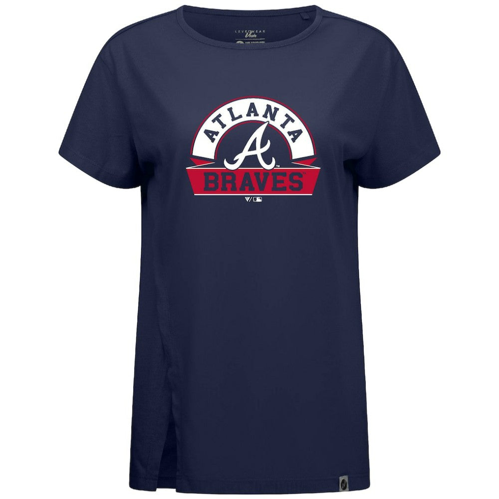 Atlanta Braves Levelwear Women's Influx Banner Arch T-Shirt | MLB Sale