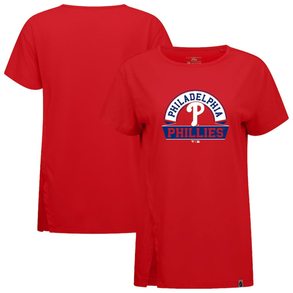 Philadelphia Phillies Levelwear Women's Influx Banner Arch T-Shirt | MLB On Sale