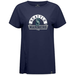 Seattle Mariners Levelwear Women's Influx Banner Arch T-Shirt | MLB New