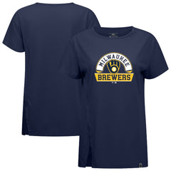 Milwaukee Brewers Levelwear Women's Influx Banner Arch T-Shirt | MLB Outlet