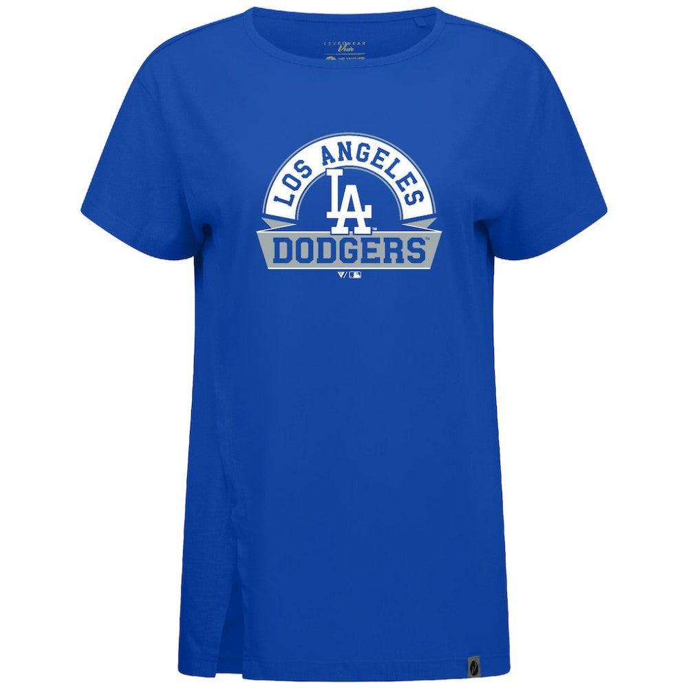 Los Angeles Dodgers Levelwear Women's Influx Banner Arch T-Shirt | MLB For sale
