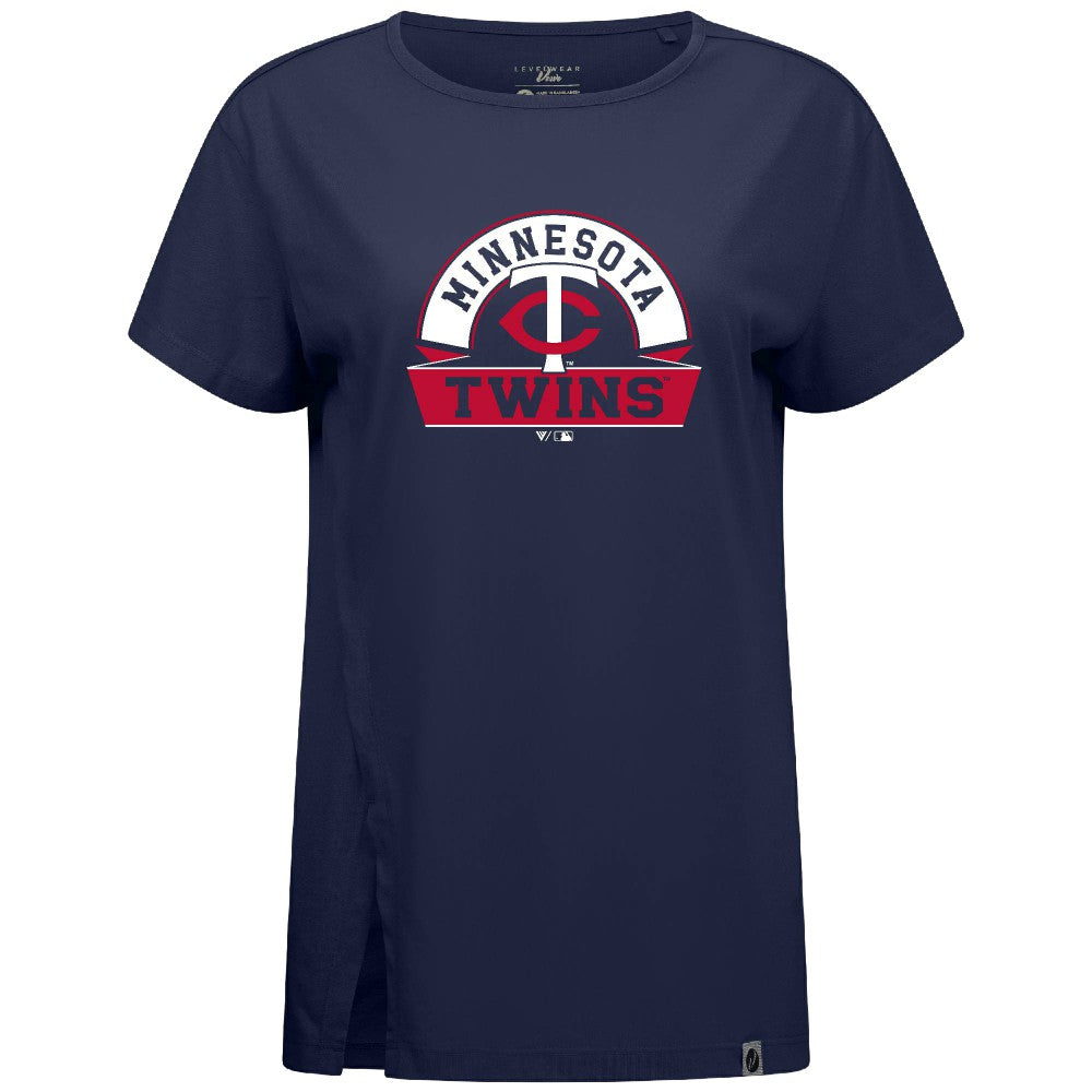 Minnesota Twins Levelwear Women's Influx Banner Arch T-Shirt | MLB For sale