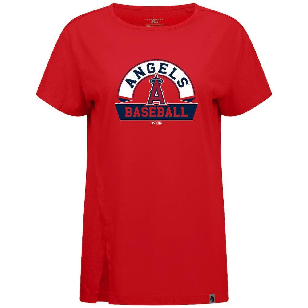 Los Angeles Angels Levelwear Women's Influx Banner Arch T-Shirt | MLB New