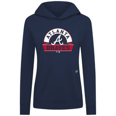 Atlanta Braves Levelwear Women's Relay Banner Arch Long Sleeve T-Shirt Hoodie | MLB US