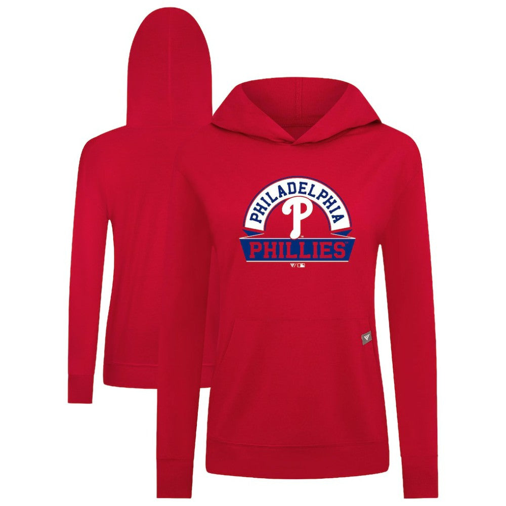 Philadelphia Phillies Levelwear Women's Relay Banner Arch Long Sleeve T-Shirt Hoodie | MLB Outlet
