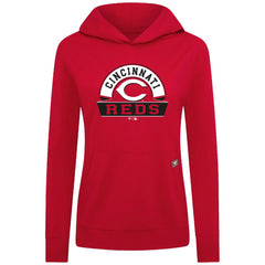 Cincinnati Reds Levelwear Women's Relay Banner Arch Long Sleeve T-Shirt Hoodie | MLB Discount