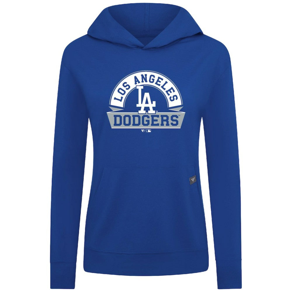 Los Angeles Dodgers Levelwear Women's Relay Banner Arch Long Sleeve T-Shirt Hoodie | MLB Outlet